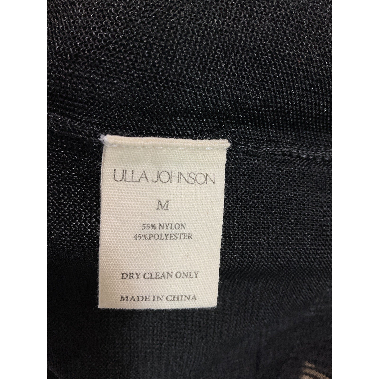 Ulla Johnson 'Theodora' Black Pullover Sweater Size M