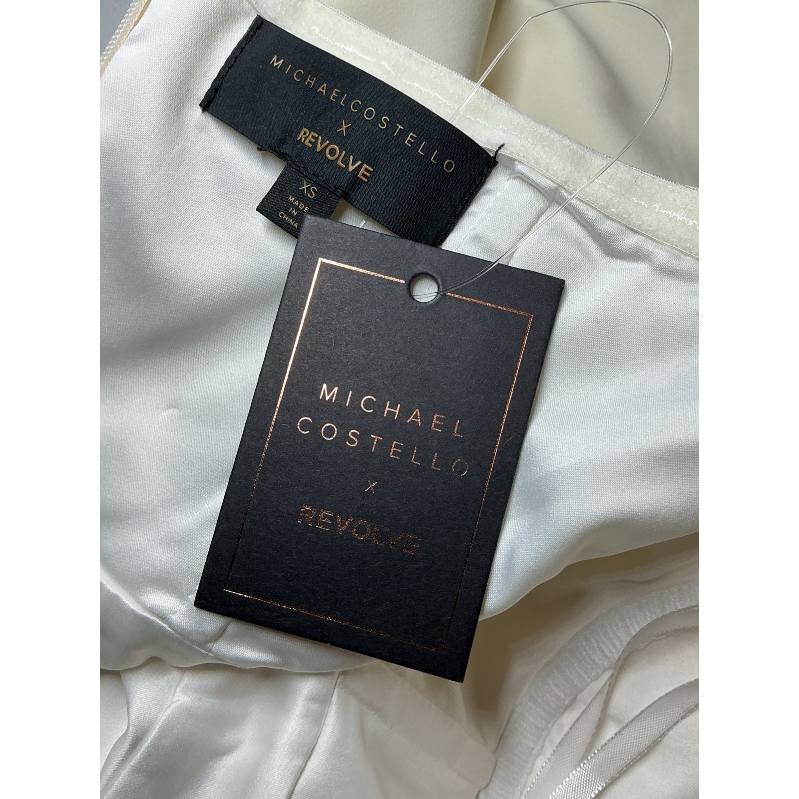 Michael Costello x Revolve 'Karina' White Polyester Romper Size XS - NWT