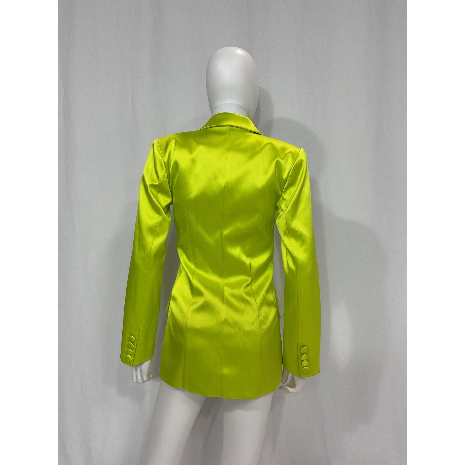 Michael Costello x Revolve 'Marissa' Green Satin Blazer Size XS - NWT