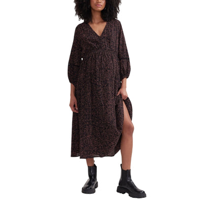 Hatch Elegant Black Pink Resort Floral Victoria Dress Size 2