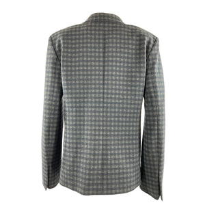 Theory Gingham Grey Staple Blazer Size 6