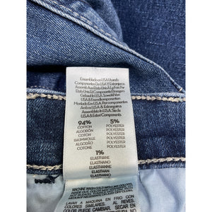 Mother Classic Blue Lil Hustler Ankle Fray Denim Jeans Size 23