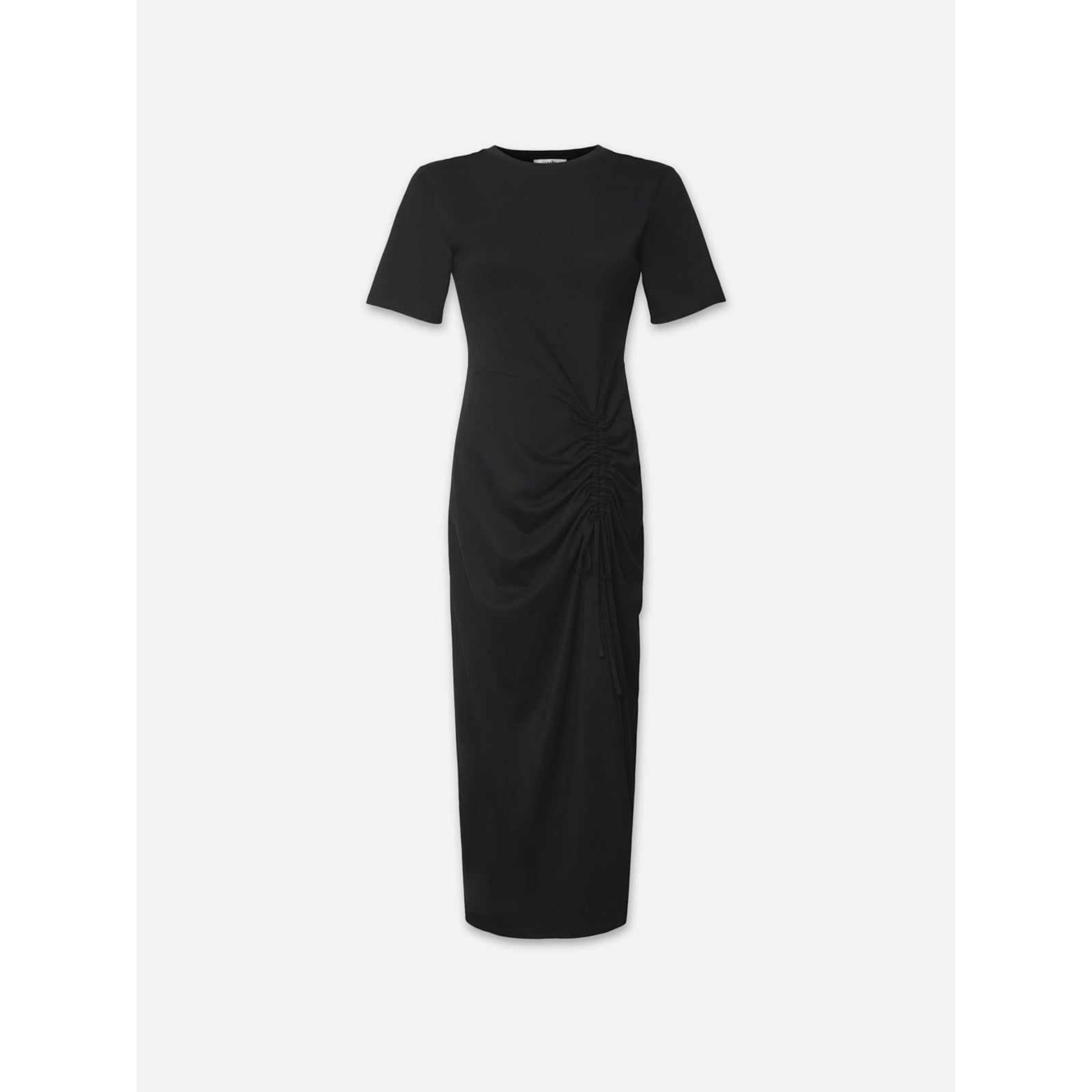 Frame 'Ruched' Black Front Tie Dress Size S - NWT