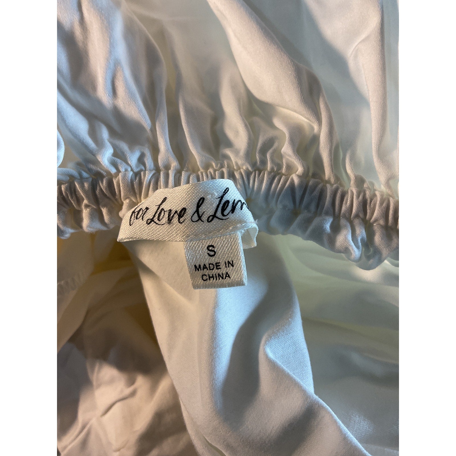 For Love & Lemons White 'Clementine' Mini Dress Size S