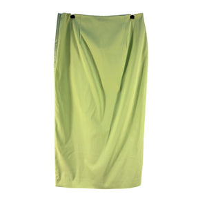 Tory Burch Sleek Mint Satin Wrap Skirt Size 10 NWT