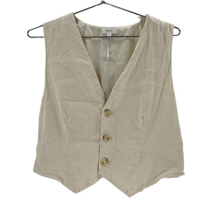 A.L.C. Tailored Cream Maxwell Vest Size 10