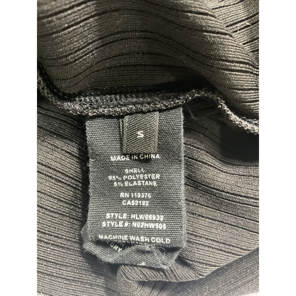 Helmut Lang Square Neck Black Long Sleeve Cardigan Size S