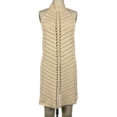 Camila Coelho Crochet Sand Lyssa Mini Dress Size M