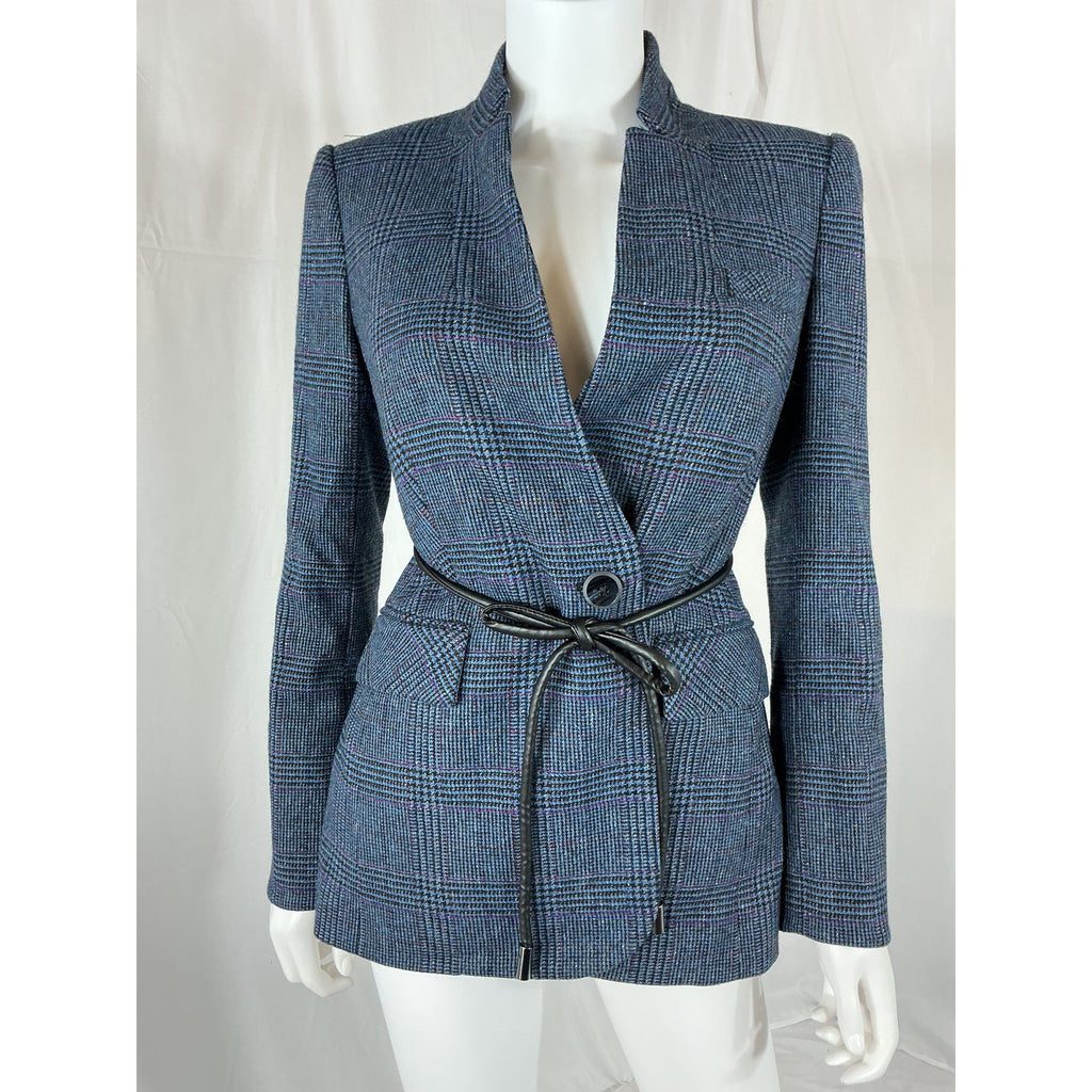 Veronica Beard 'Wilshire' Blue Wool Dickey Jacket Size 2