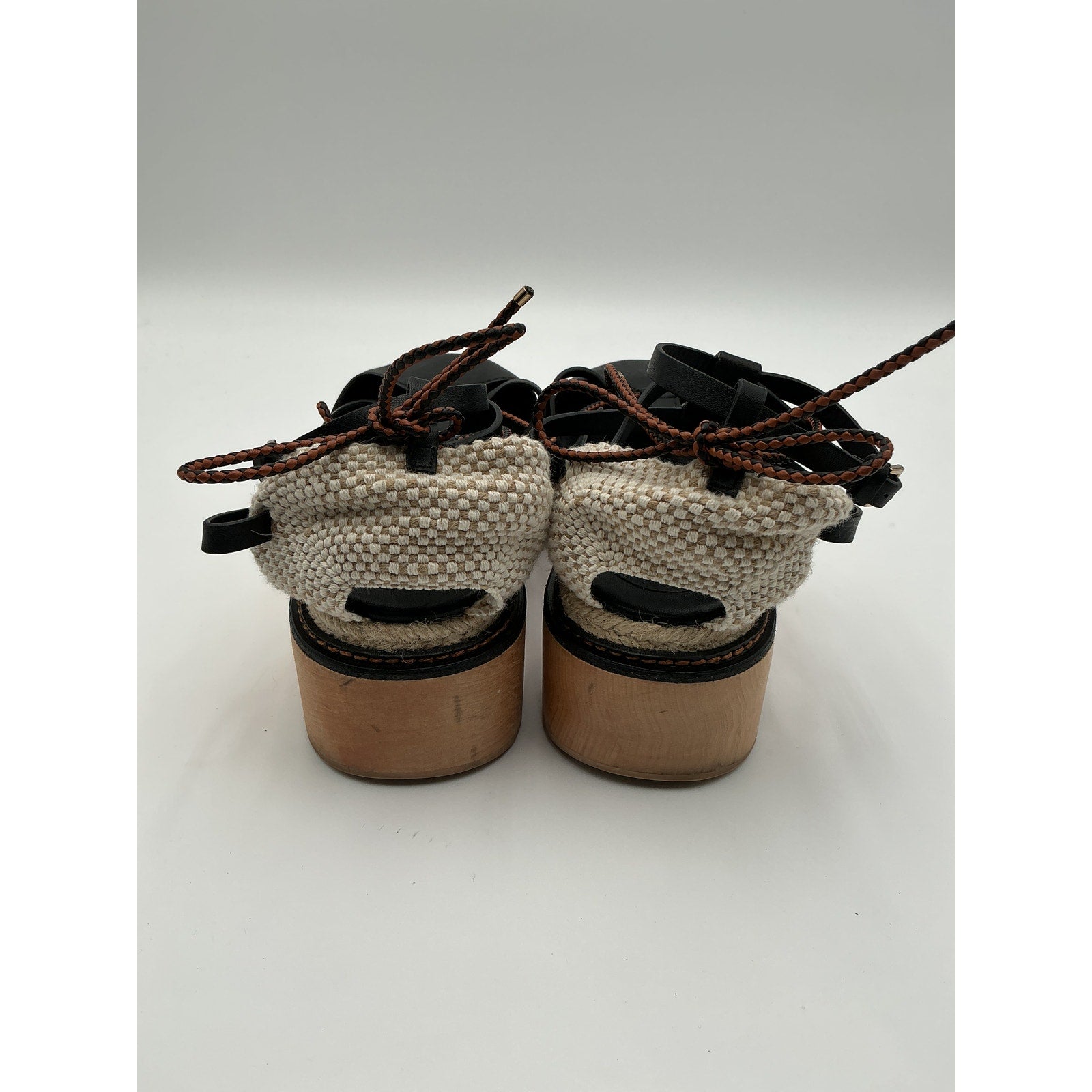 Ulla Johnson Leather Black T-Strap Pumps Size OS