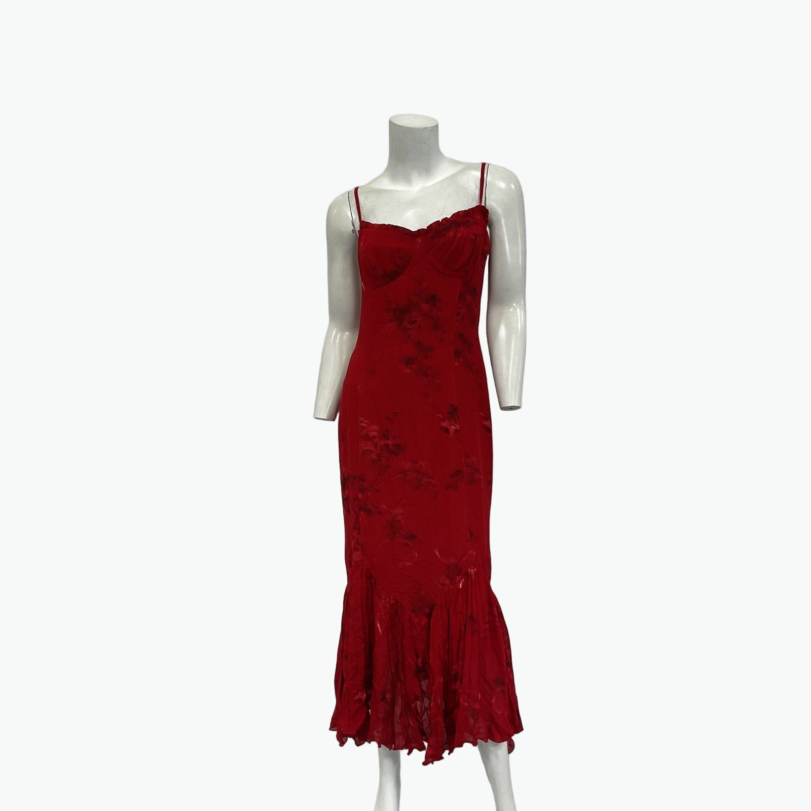 Reformation 'Aiko' Red Viscose Dress Size 6