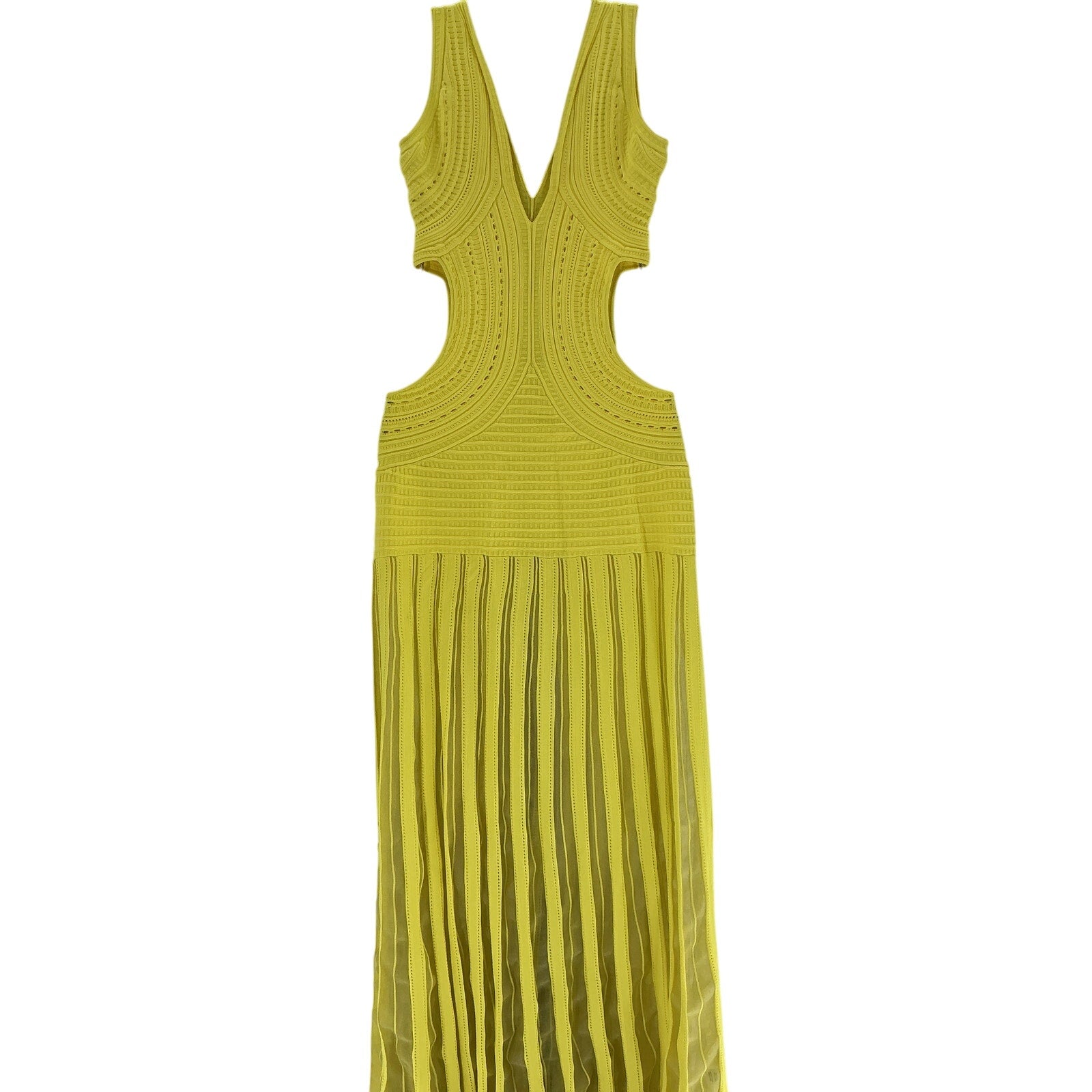 Ronny Kobo 'Asa' Yellow Viscose Dress Size S