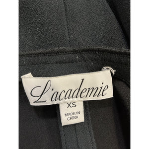 L'Academie 'Marianna Maisie' Black Crepe Top Size XS