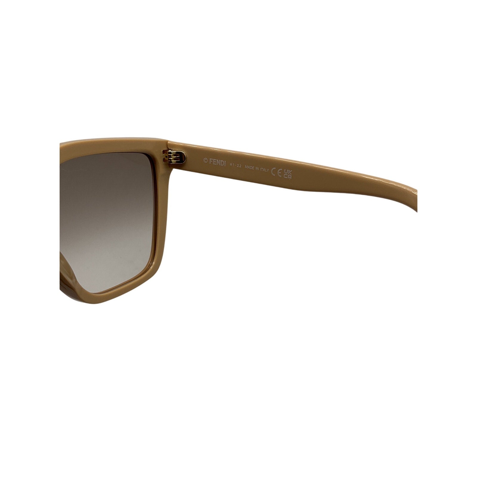 Fendi Square Beige Sunglasses Size OS