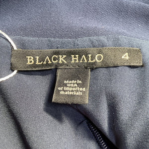 Black Halo Sleeveless Blue Carolina Dress Size 4