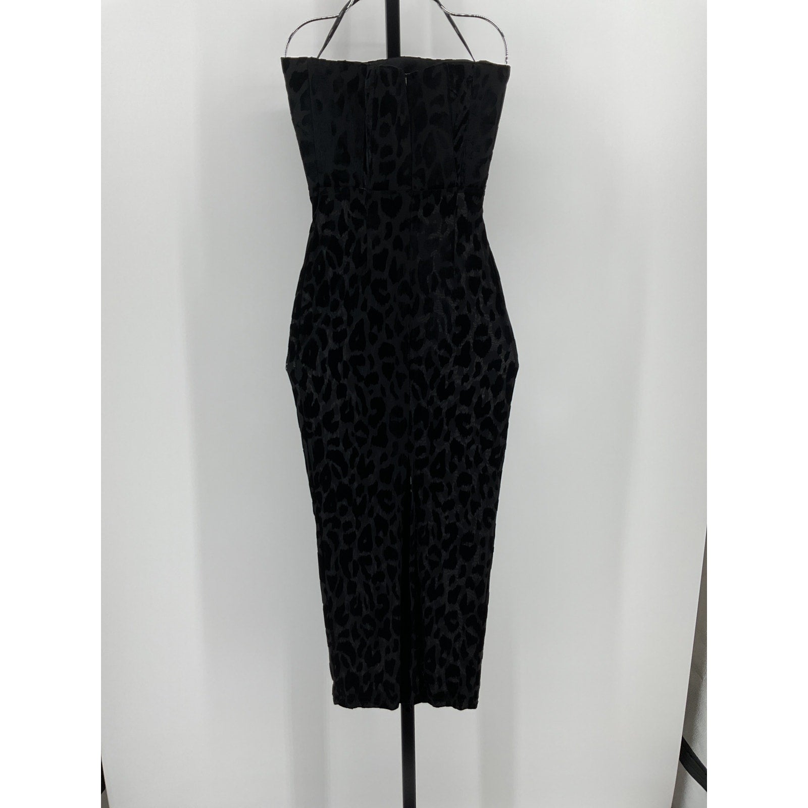 Alex Perry Black Polyester Dress With Gloves Size 4