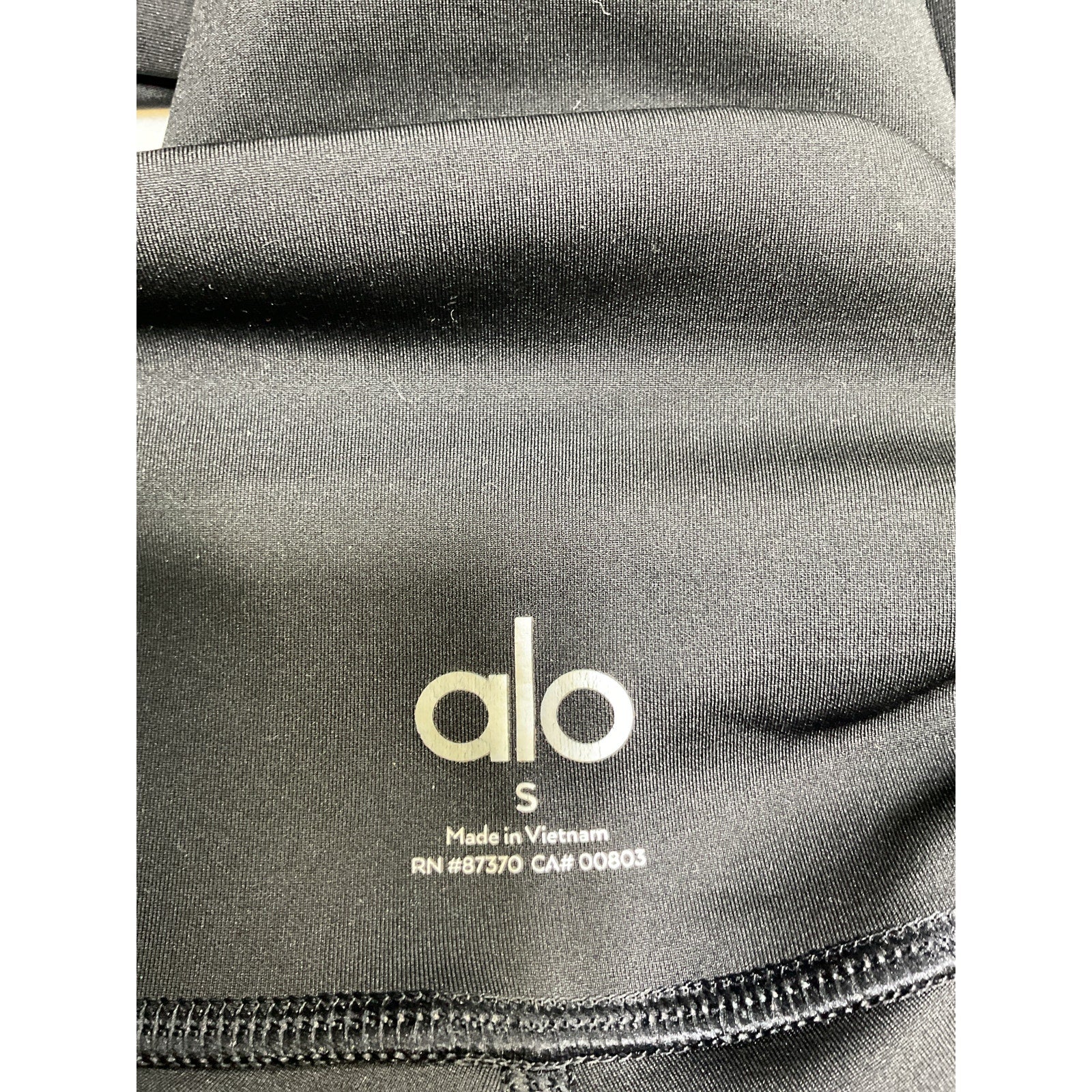 Alo Yoga High-Waist Black Polyester Airlift Legging Size S