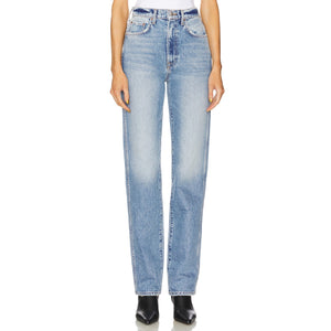 Grlfrnd High Rise Blue Sara Denim Jeans Size 24