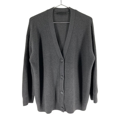Jenni Kayne Ribbed Charcoal Gray Cashmere Cocoon Cardigan Size XS