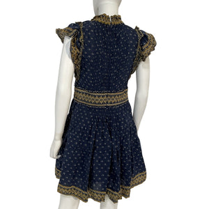 Sea New York Bohemian Navy Arlita Tunic Dress Size S