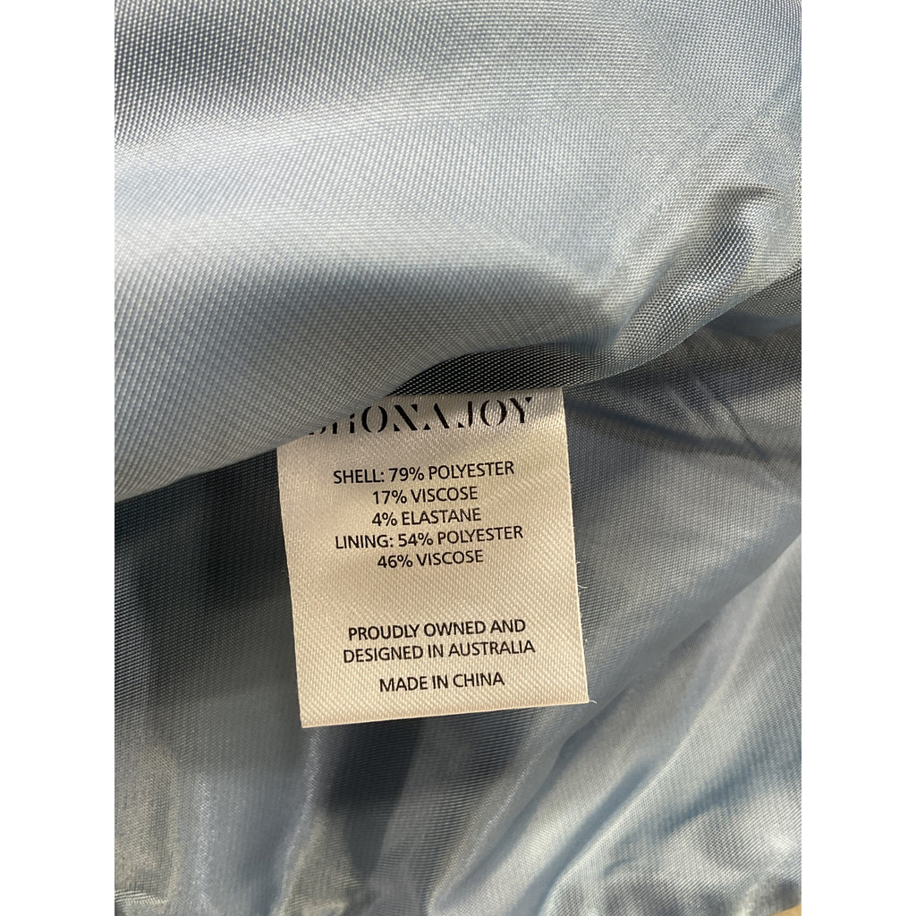 Shona Joy 'Irena' Blue Tailored Fitted Twill Vest Size 6