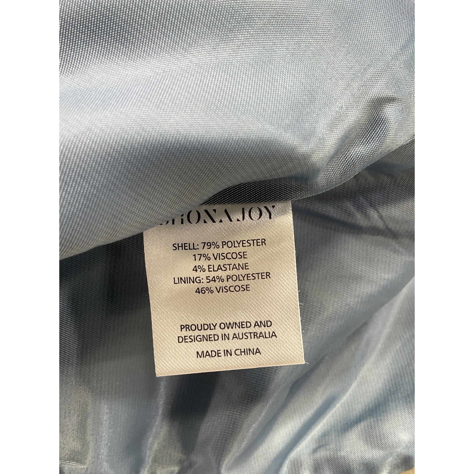 Shona Joy 'Irena' Blue Tailored Fitted Twill Vest Size 6