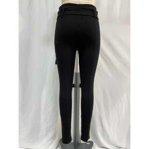 Lpa High Waist Belted Black Rayon Legging Size M