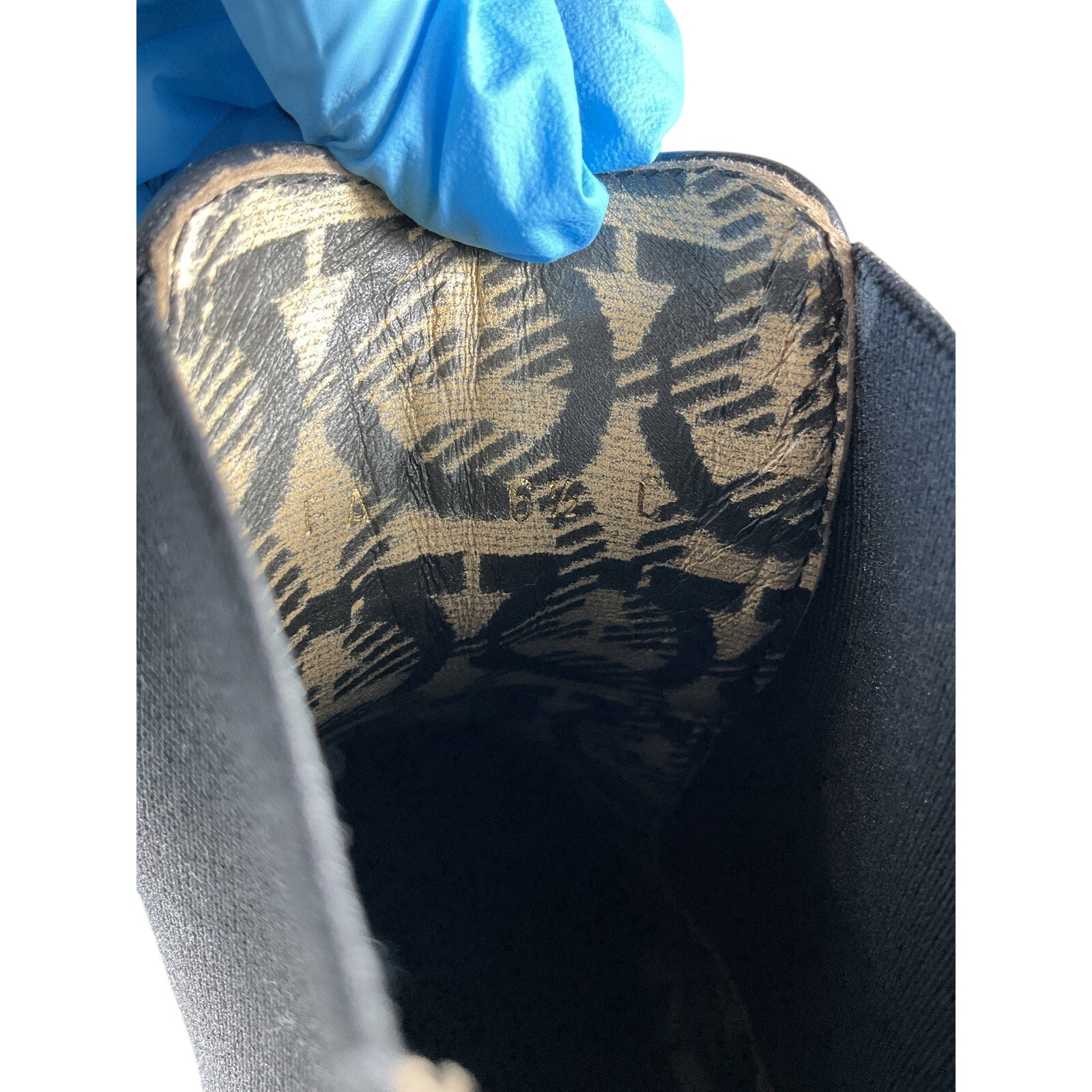 Ferragamo 'Varsi' Black Leather Chelsea Lug Bootie Size 6.5