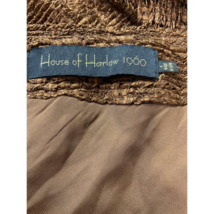 House Of Harlow 1960 'Massima' Brown Asymmetrical Midi Dress Size S - NWT