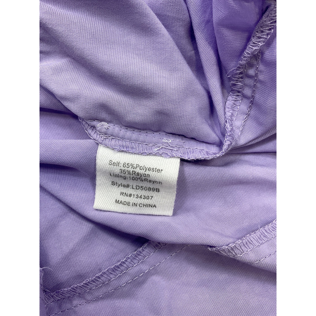 Line & Dot 'Christy' Purple Polyester Maxi Dress Size L