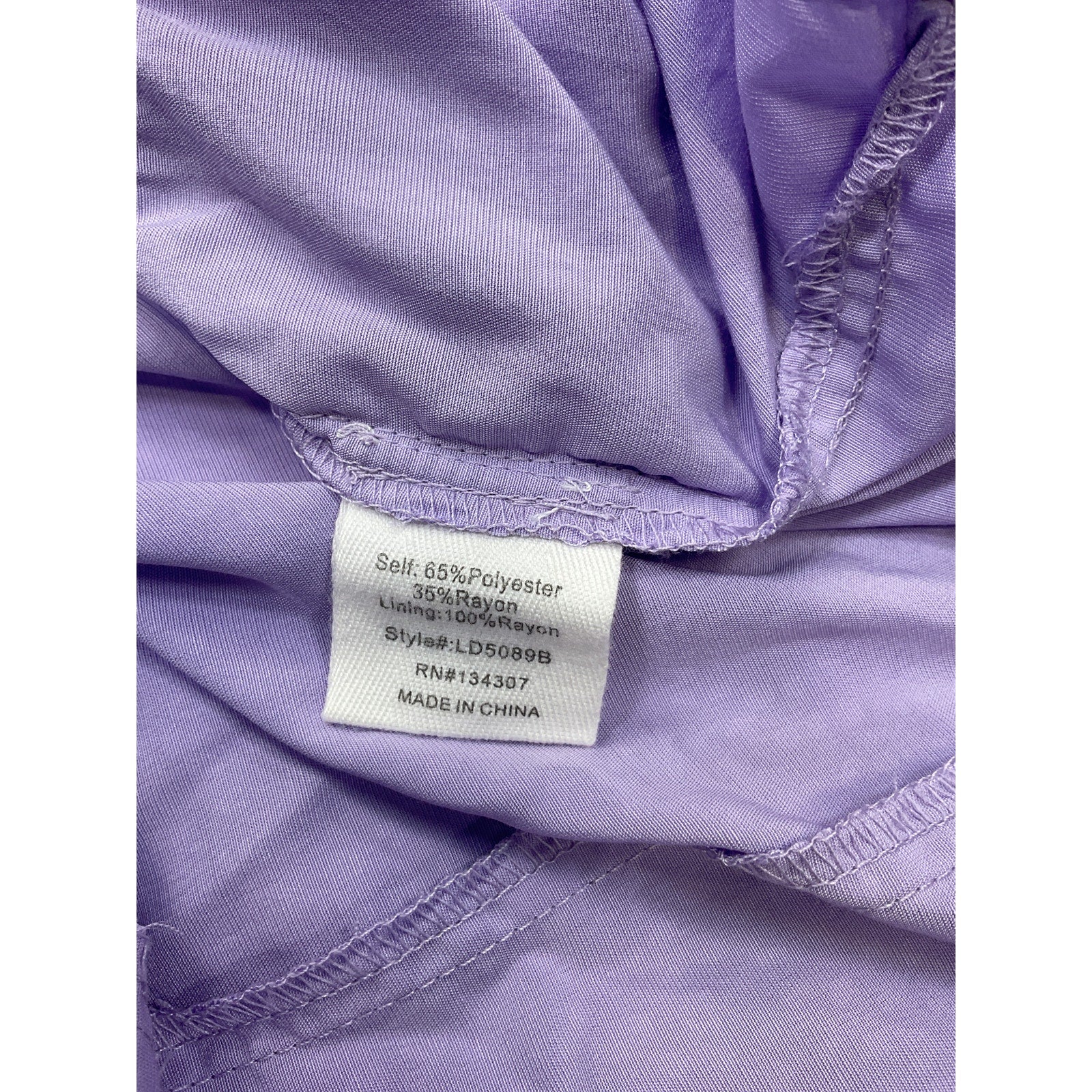 Line & Dot 'Christy' Purple Polyester Maxi Dress Size L