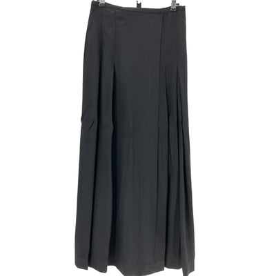 Toteme Sleek Black Viscose Crepe Wrap Skirt Size 36 EU / 4 US