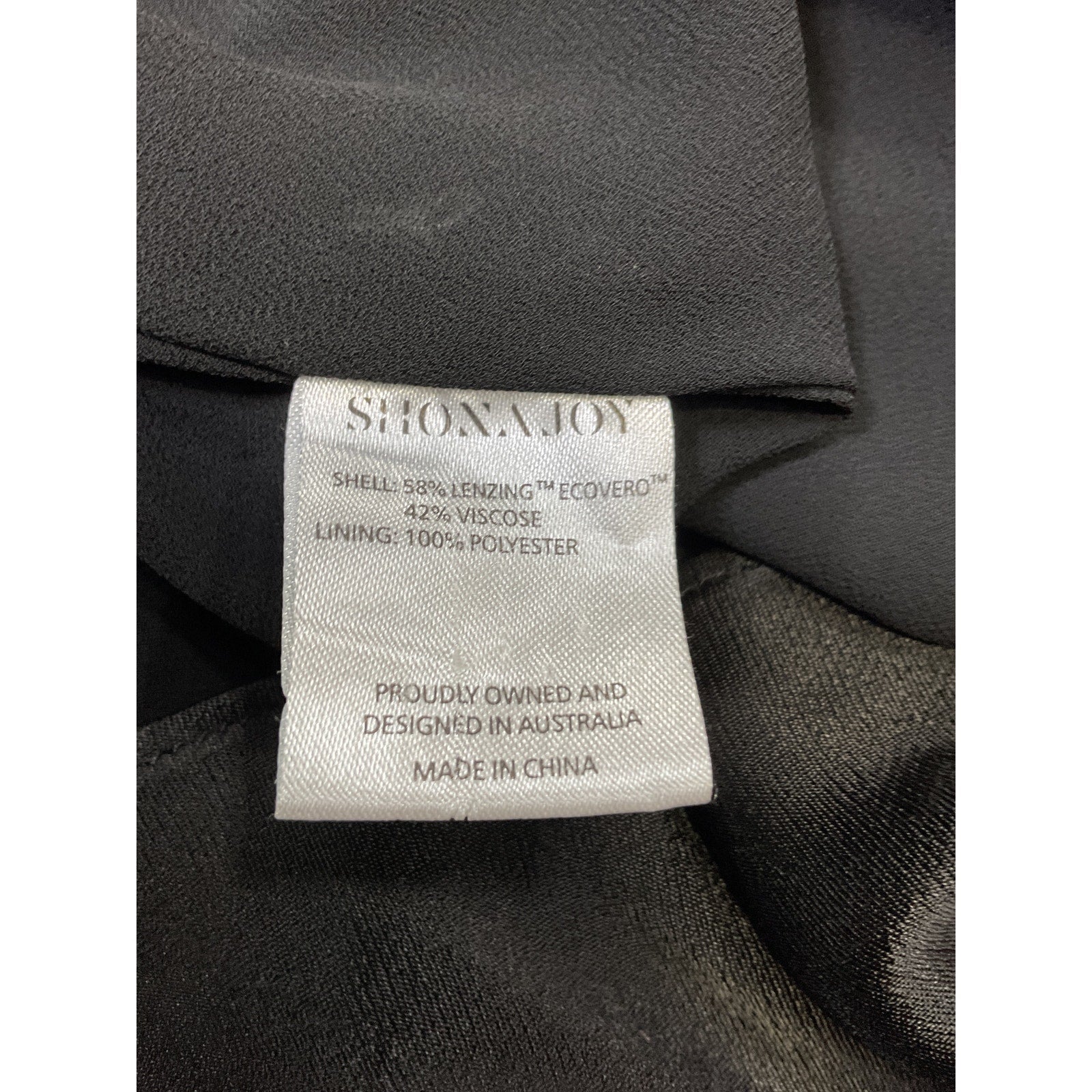 Shona Joy 'Angelica' Black Polyester Ruched Open Back Midi Dress Size 2