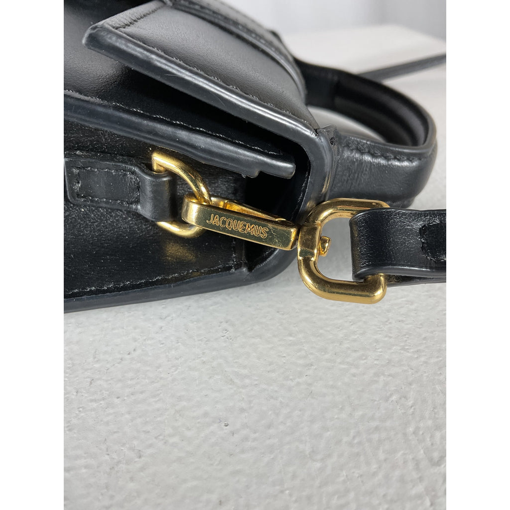 Jacquemus 'Le' Black Leather Bambino Bag