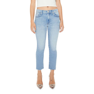 Mother Frayed Blue Lil Insider Denim Jeans Size 29