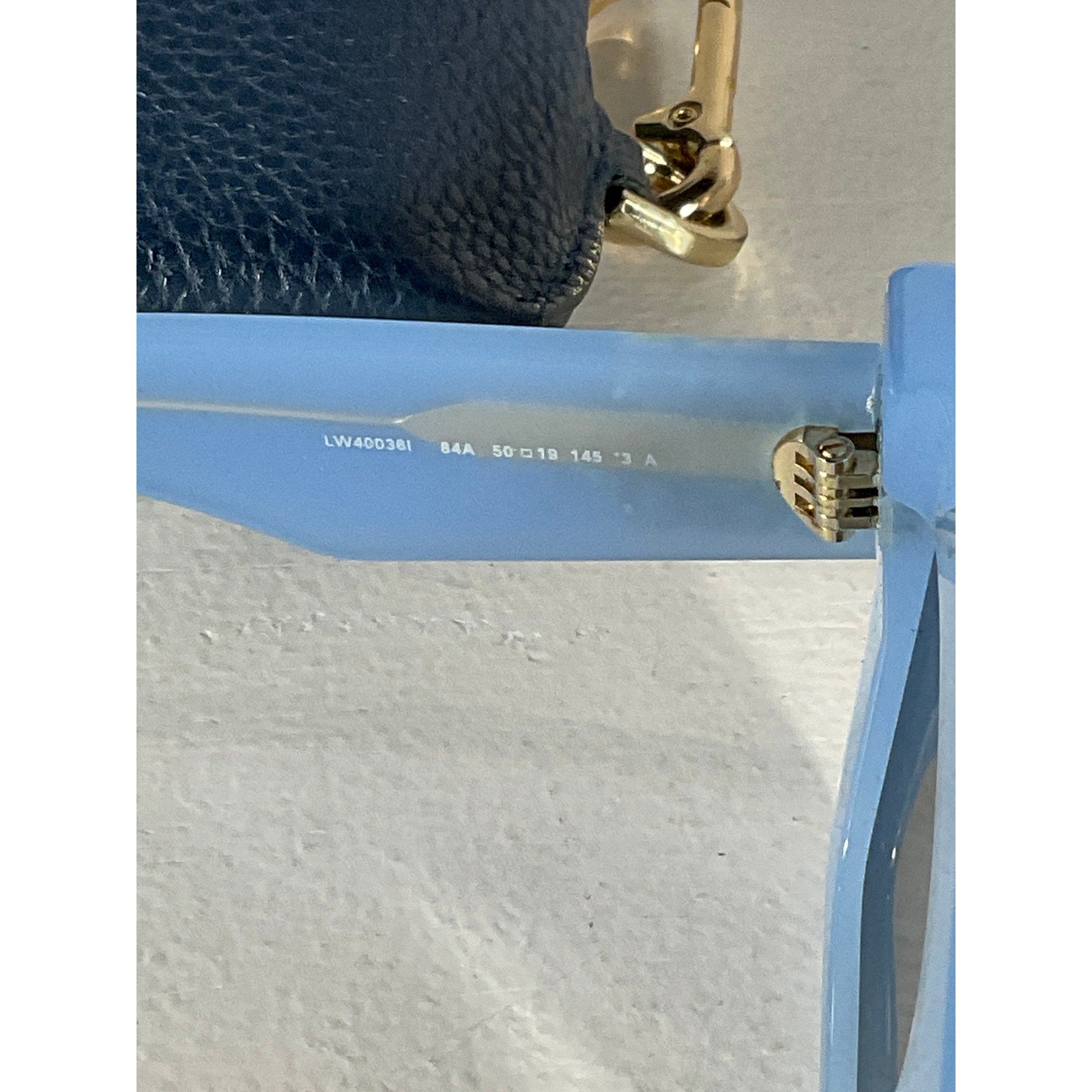 Loewe 'Cat-Eye' Blue Acetate Sunglasses Size OS