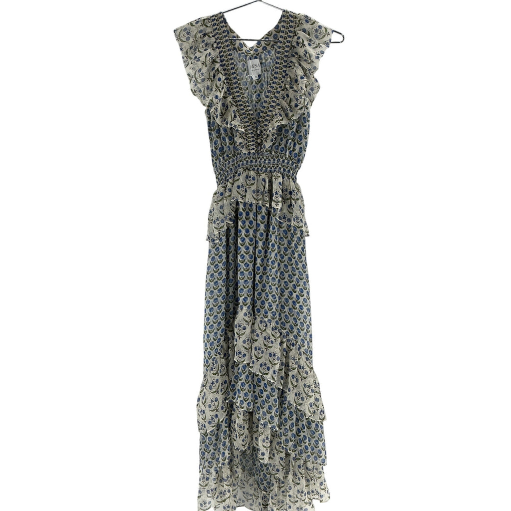 Misa Los Angeles 'Ingrid' Blue Polyester Dress Size XS