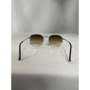 Ray-Ban 'Hexagonal' Gold Flat Sunglasses Size OS