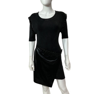 Simkhai Sleek Black Gianina Dress Size Large