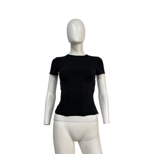 Miaou 'Romy' Black Nylon Tee Size S