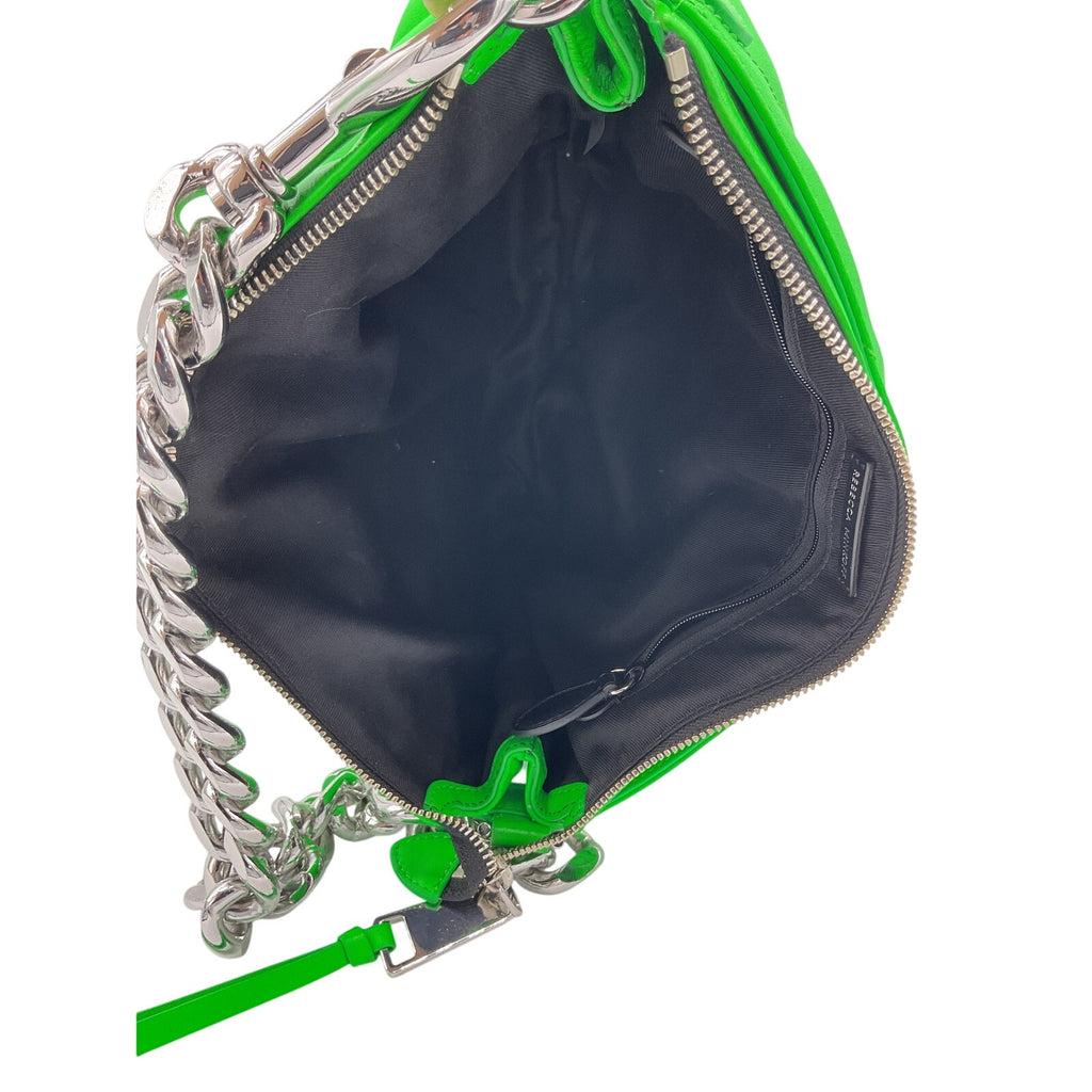 Rebecca Minkoff 'Edie' Green Leather Maxi Crossbody Bag