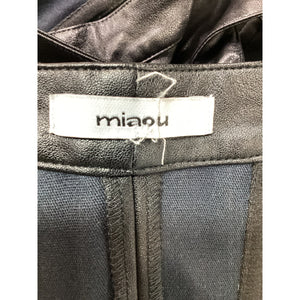 Miaou 'Valda' Black Faux Fur Corset Size M