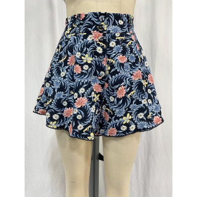 Agua Bendita 'Nalia' Black Cotton Short Size S
