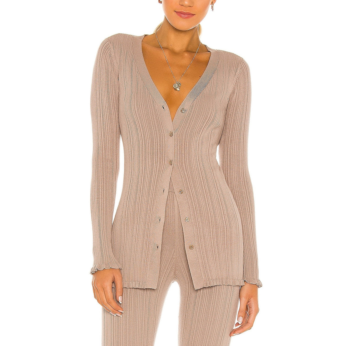 Tularosa 'Variegated' Tan Rib Cardi Size XS