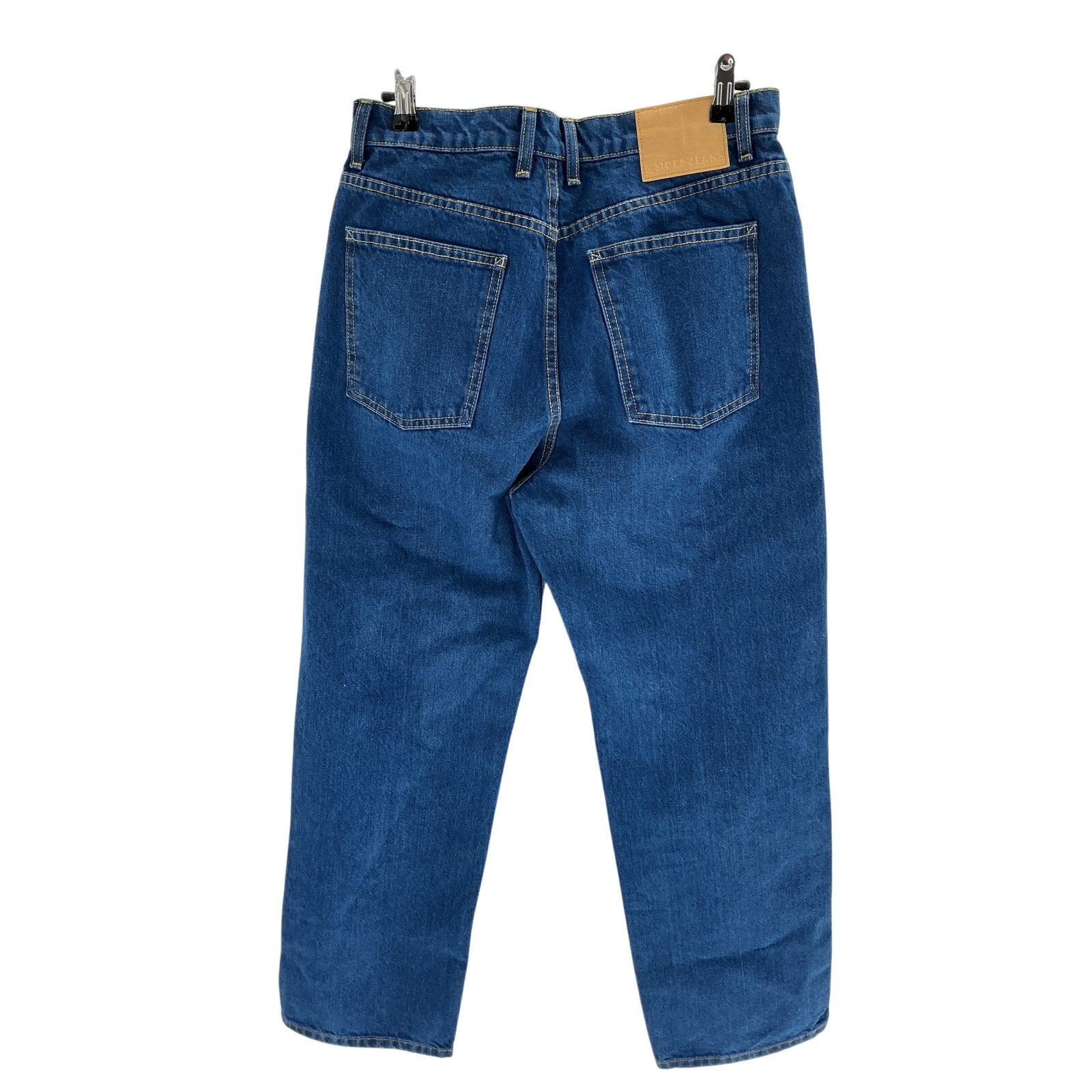 B Sides Plein High Blue Cotton Straight Jeans Size 28