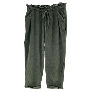 Hatch Corduroy Dark Pine Jude Pants Size 2