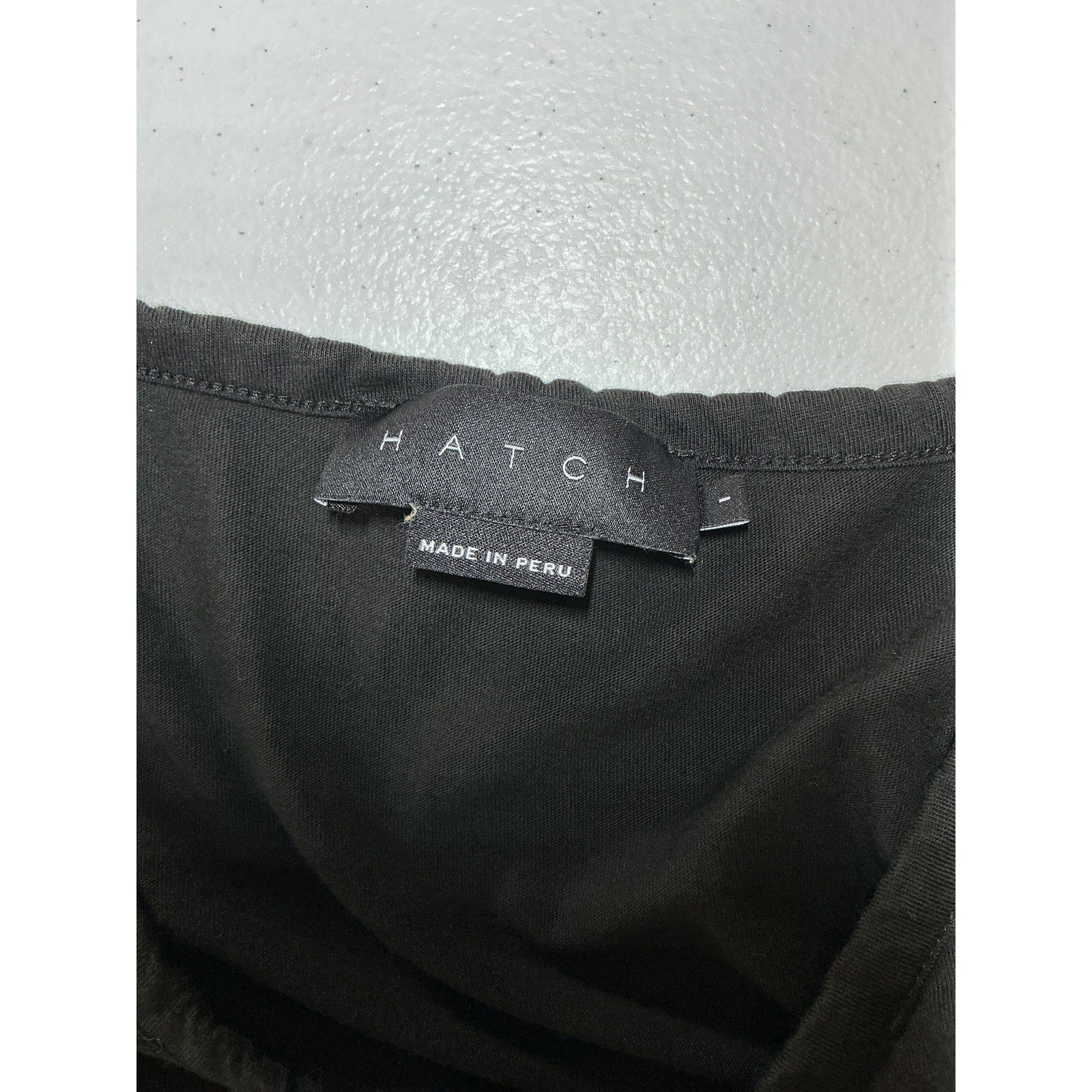 Hatch 'The Luxe' Black Cotton Nursing Tee Size 1
