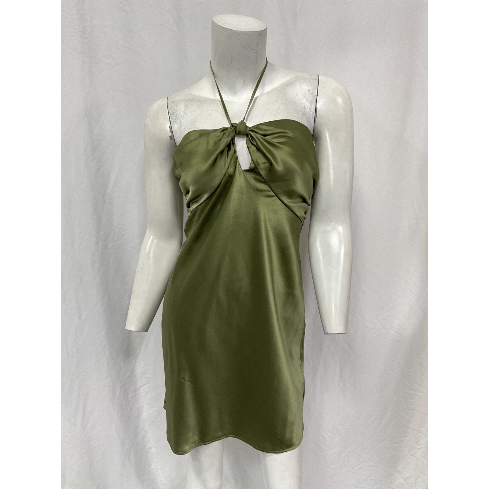 Reformation 'Sorrentine' Green Silk Dress Size 2
