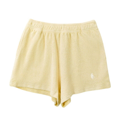 Sporty & Rich Terry Lemon Shorts Size M