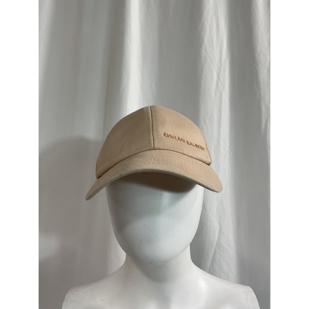 Ruslan Baginskiy Beige Embroidered Canvas Logo 6 Panel Baseball Cap Size OS